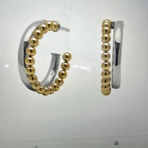 Olivia Burton Classic Bead Two Tone Earrings